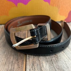 Men’s Onyx by Brighton Handcrafted Leather Belt Bronze-Gold Size 36